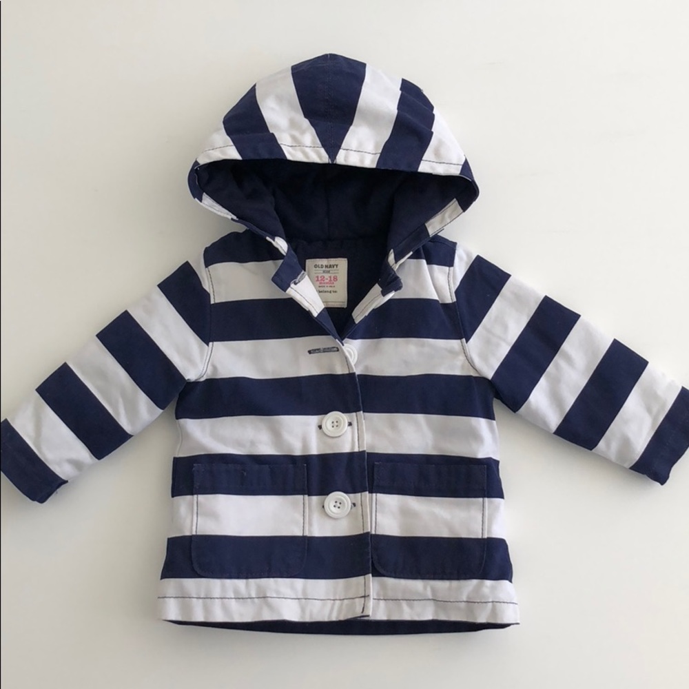 Old Navy striped spring coat